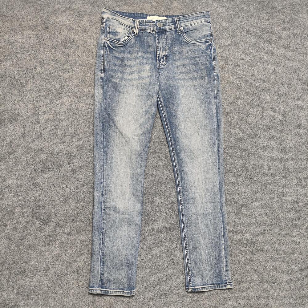 Stitches & Rivets Jeans Mens 30x30 Light Wash Slim Straight Stretch Denim Pants